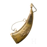 Pulverhorn mit vergoldeter Montierung, &Ouml;sterreich, um 1780