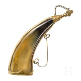 Pulverhorn mit vergoldeter Montierung, &Ouml;sterreich, um 1780