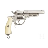 Revolver Galand Mod. 1870, gravierte Luxusausf&uuml;hrung, Elfenbeingriffschalen, um 1875
