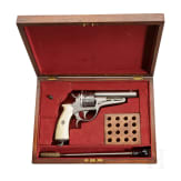 Revolver Galand Mod. 1870, gravierte Luxusausf&uuml;hrung, Elfenbeingriffschalen, um 1875