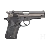 Smith & Wesson Mod. 59, "The 14-Shot Autoloading Pistol", mit Holster