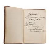 Atelier-G&auml;stebuch des M&uuml;nchner Kunstprofessors Gustav Rien&auml;cker (1861 - 1935)