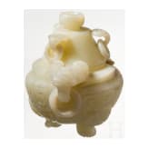Eleven decorative Chinese objects including four jade bowls, 20th century
