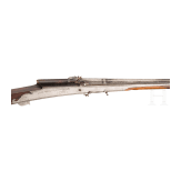 An Indian silver inlaid matchlock gun, ca. 1800