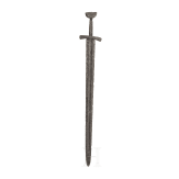A German knightly sword with inlaid coat of arms, 11th century