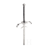 A South German two-handed sword with tin-plated hilt, circa 1580