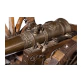 A model cannon with carriage, Nuremberg, dated 1650