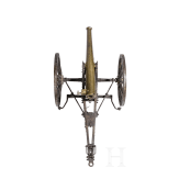 A model of a German fieldgun with limber, dated 1876