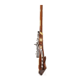 A Silesian wheel-lock teschinke with brass adorned lock, circa 1650