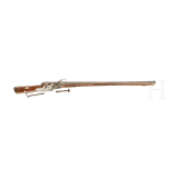 A South German bone-inlaid wheel-lock rifle, dated 1656