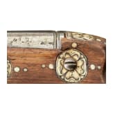 A South German bone-inlaid wheel-lock rifle, dated 1656