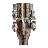 A gold-damascened flintlock side-by-side shotgun by Toupriant, Paris, circa 1770