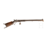 A heavy Swiss percussion target rifle, ca. 1850