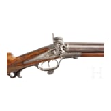 A side-by-side percussion shotgun by Barella, Magdeburg, with an imperial dedication
