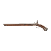 A long North-German or Dutch silver-inlaid flintlock pistol, circa 1660