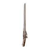 A long North-German or Dutch silver-inlaid flintlock pistol, circa 1660