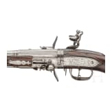 A rare German four-shot flintlock wender pistol for superimposed charges, circa 1660/70
