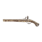 A Bohemian flintlock pistol with lavish bone inlays, circa 1690/1700