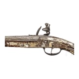 A Bohemian flintlock pistol with lavish bone inlays, circa 1690/1700