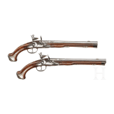 A pair of flintlock pistols from the armoury of Ernest Louis, Landgrave of Hesse-Darmstadt (1667 - 1739), Friedrich Osterman in Copenhagen, circa 1700