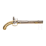 Ernst Ludwig Landgrave of Hesse-Darmstadt (1667 - 1739) - an all-metal flintlock pistol, Wittemann, Gie&szlig;en, circa 1720