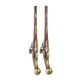 A pair of long Flemish breechloading flintlock pistols, circa 1720/30