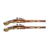 A pair of flintlock pistols, Meckel in Schwerin, circa 1730 and later