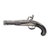A traveller's flintlock pistol by J.H. Bartholom&auml;us in Zella, ca. 1760