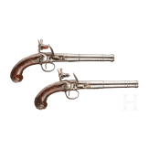 A pair of British Queen Anne flintlock pistols, Wilson (London), circa 1760