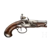 A French flintlock pocket pistol, circa 1780