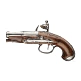 A French flintlock pocket pistol, circa 1780