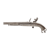 A Scottish all-metal flintlock pistol, circa 1820