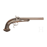 A French percussion pistol, Merieux &agrave; St. Etienne, circa 1840