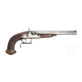 A percussion pistol, German, ca. 1840/50