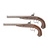 Ein Paar Perkussionspistolen, Adam Kuchenreuter, Regensburg, um 1850