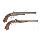 A pair of cased percussion pistols by Devisme, Paris, circa 1850