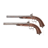 A pair of cased percussion pistols by Devisme, Paris, circa 1850