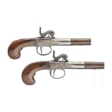 A pair of percussion terzerols, Ibarzabal in Eibar, circa 1850