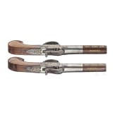 A pair of percussion terzerols, Ibarzabal in Eibar, circa 1850