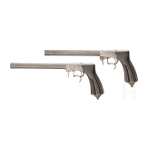 A cased pair of underhammer target pistols, Cusson et Rossignol of Clermont-Ferrand, circa 1855
