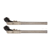 A cased pair of underhammer target pistols, Cusson et Rossignol of Clermont-Ferrand, circa 1855