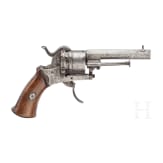 A pinfire revolver, Liege, ca. 1860