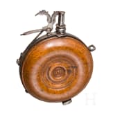 H&ouml;lzerne Pulverflasche, deutsch, um 1650