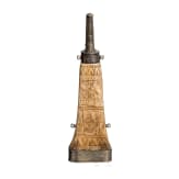 A fine Italian powder-flask made of cow bone, historicism in the style of the Renaissance around 1580, 19th century
