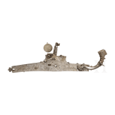 An Italian chiselled matchlock mechanism, 16th century