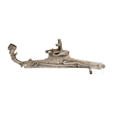 An Italian chiselled matchlock mechanism, 16th century