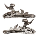 A pair of early percussion locks, probably England, circa 1825