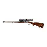 A cased deluxe break-action rifle by Karl Hauptmann, Ferlach, with Zeiss scope