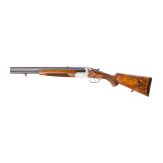 A Merkel over-and-under rifle with Zeiss scope, interchangeable O/U combination barrel with Zeiss scope, interchangeable O/U shotgun barrel