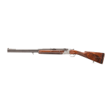 A cased O/U rifle FN Mod. Express with Hertel & Reuss scope and interchangeable O/U rifle barrel with Hertel & Reuss scope